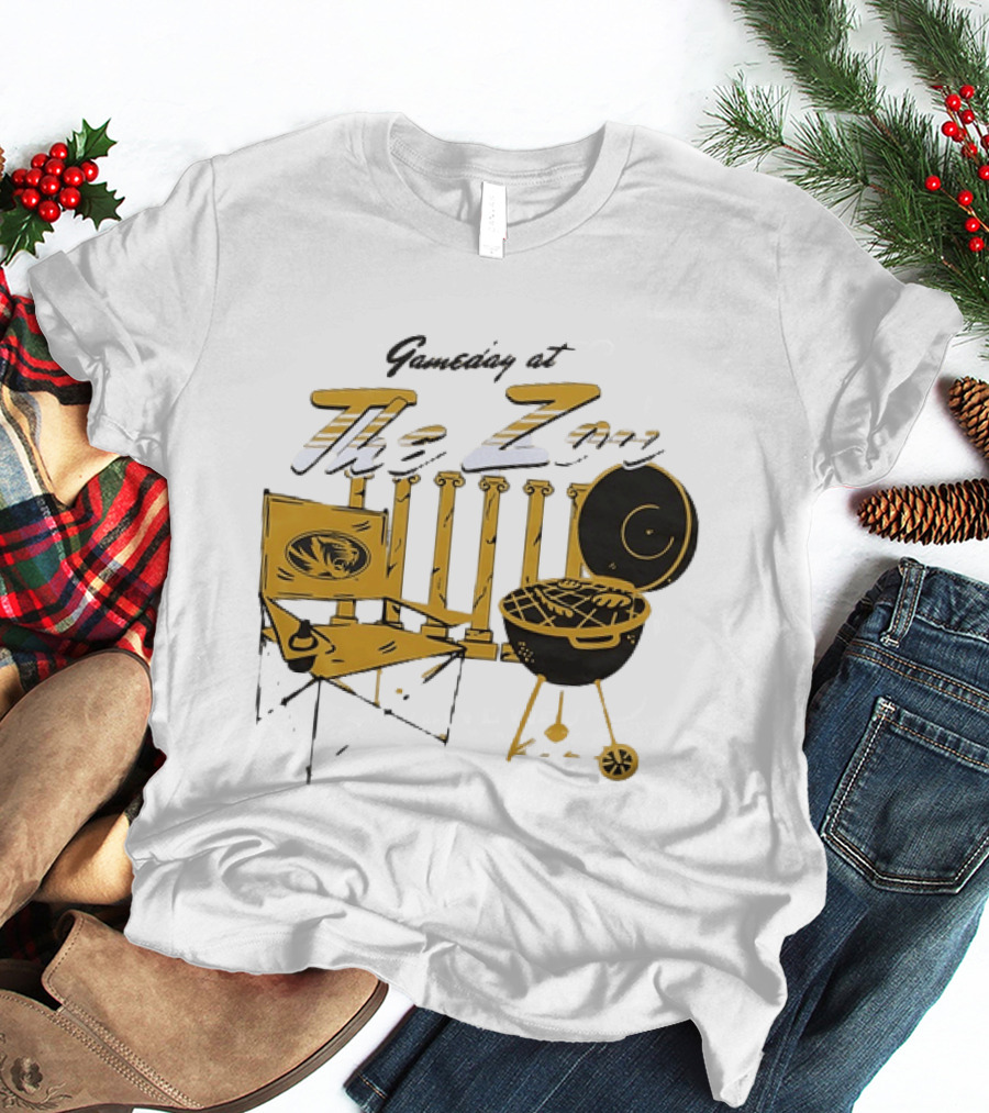 Missouri Tigers Gameday Tailgate At The Zou Football Grill Chair T-Shirt