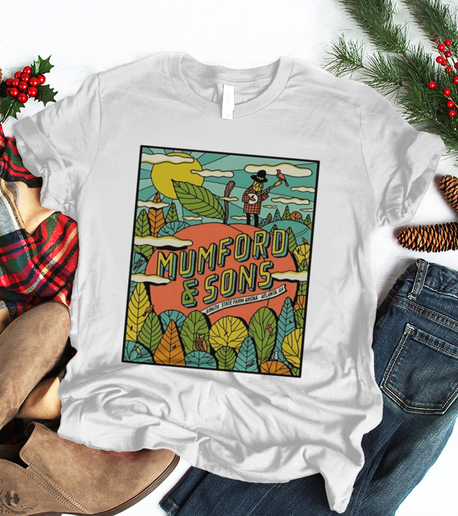 Mumford & Sons State Farm Arena Atlanta GA Concert 9/10/26 Sun Nature T-Shirt