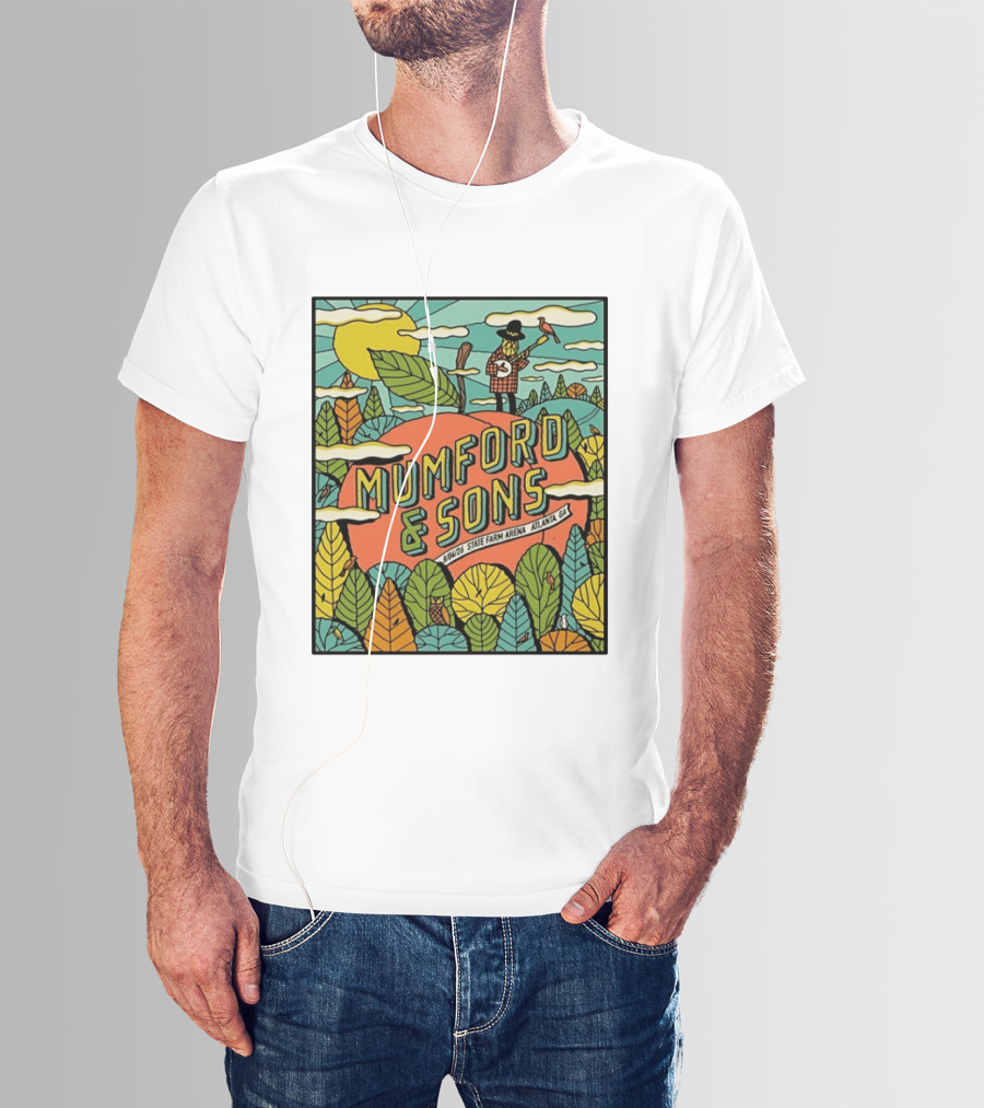 Mumford & Sons State Farm Arena Atlanta GA Concert 9/10/26 Sun Nature T-Shirt
