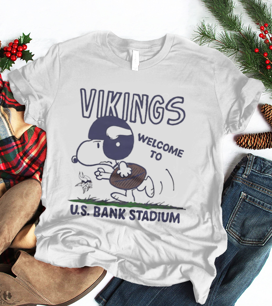 Snoopy Vikings Welcome To U.S. Bank Stadium T-Shirt