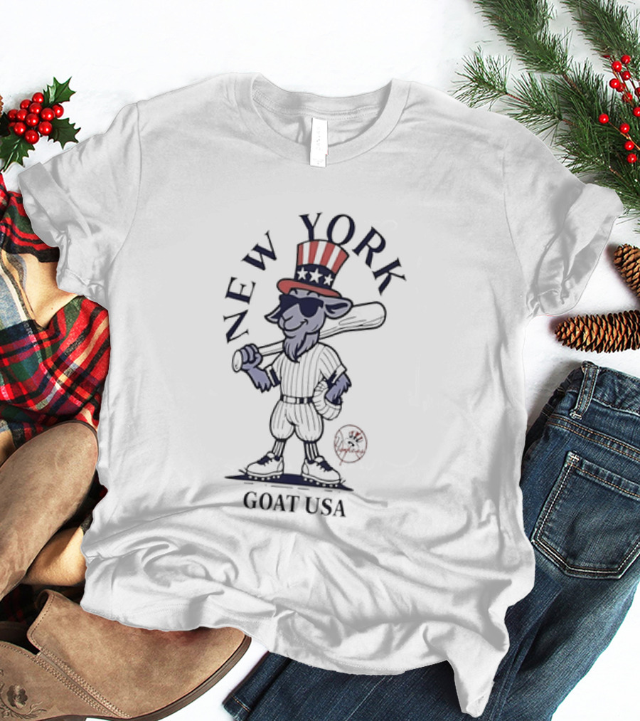 New York Yankees Goat USA Uncle Sam T-Shirt
