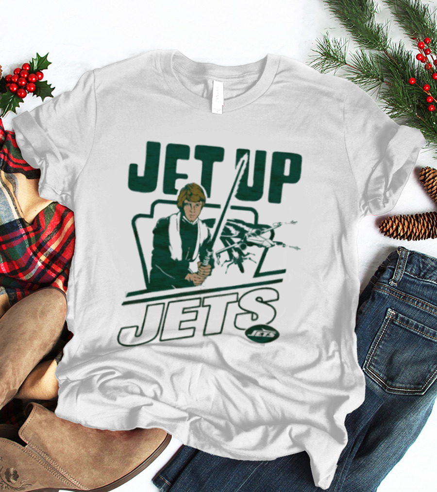 Jet Up Star Wars Luke New York Jets Collaboration T-Shirt