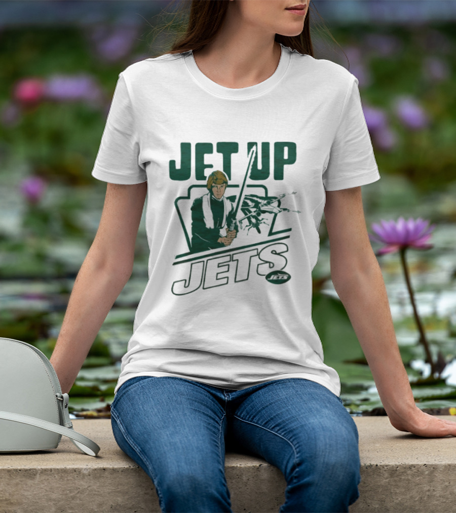 Jet Up Star Wars Luke New York Jets Collaboration T-Shirt