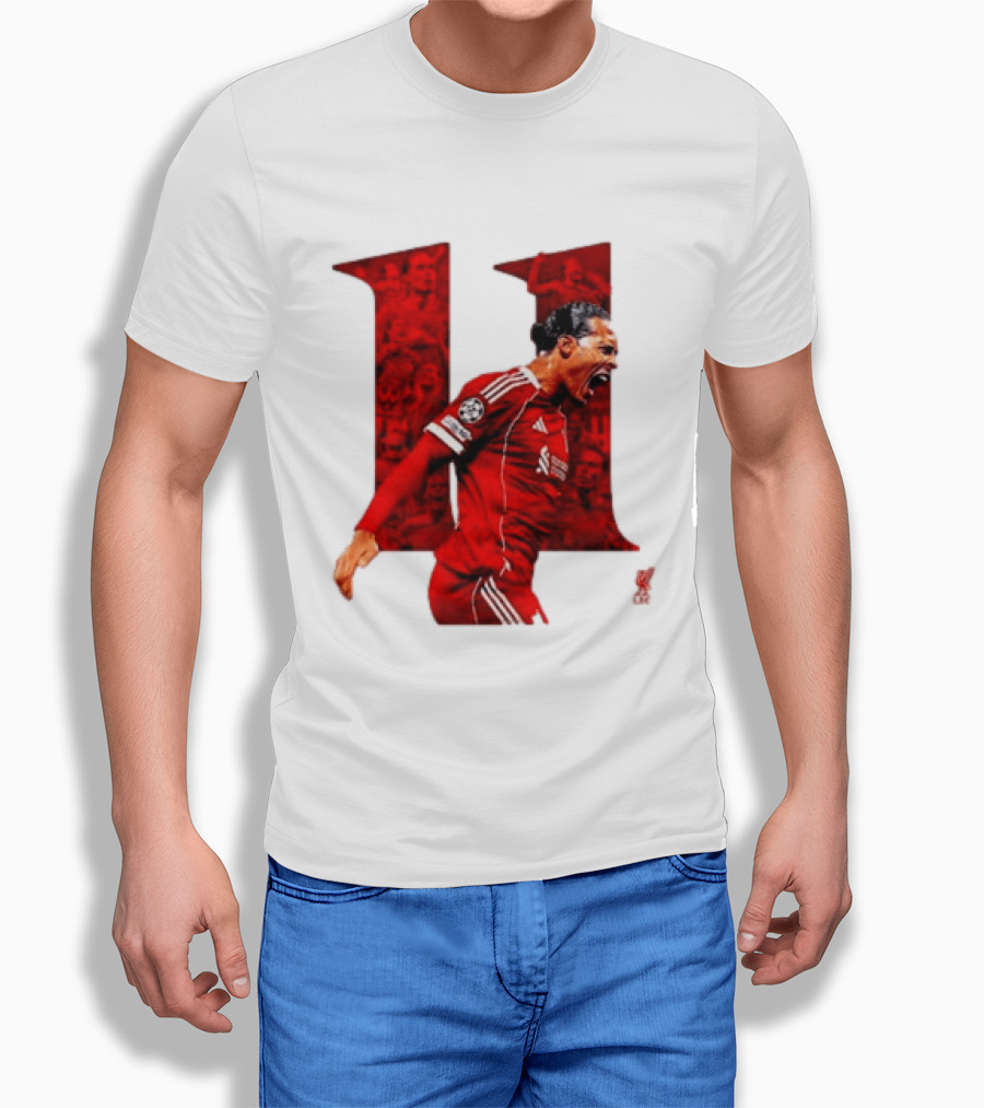 Virgil Van Dijk Liverpool Fifpro World 11 Champions League Star T-Shirt