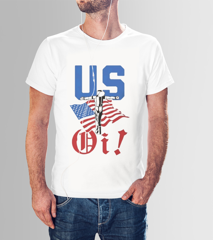 US Oi American Flag Punk Rock Skinhead Culture T-Shirt