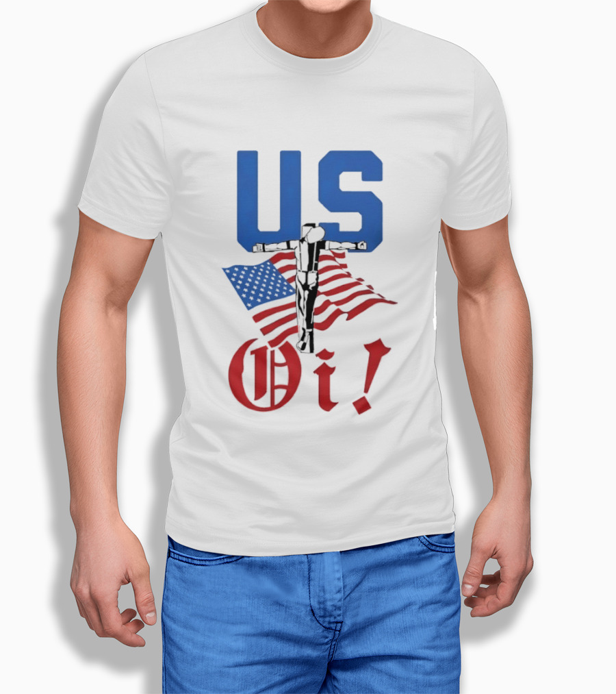 US Oi American Flag Punk Rock Skinhead Culture T-Shirt
