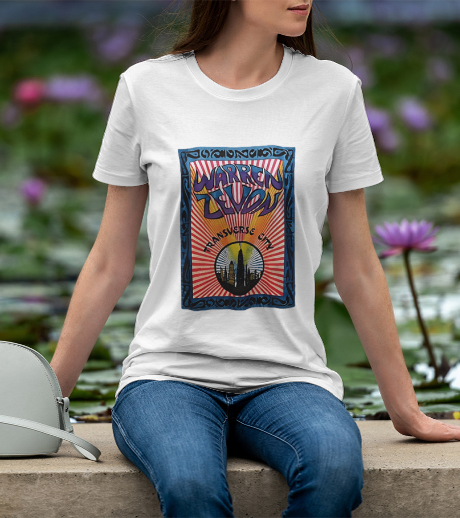 Warren Zevon Transverse City Psychedelic Rock Skyline T-Shirt