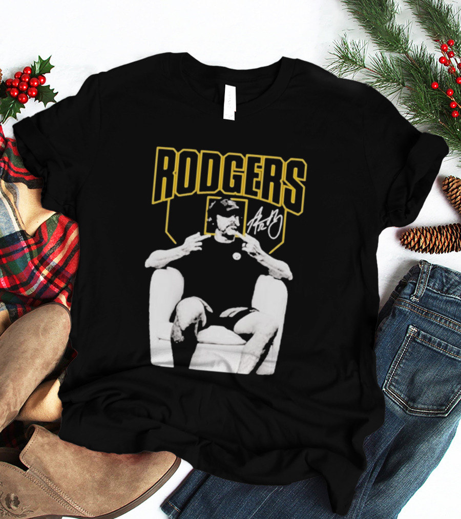 Rodgers Absolute Coward Double Middle Finger Pittsburgh Steelers T-Shirt