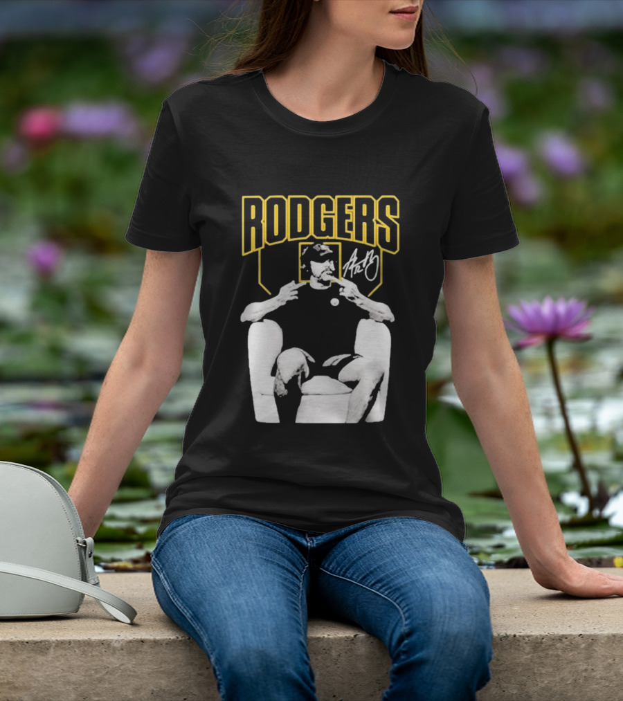 Rodgers Absolute Coward Double Middle Finger Pittsburgh Steelers T-Shirt