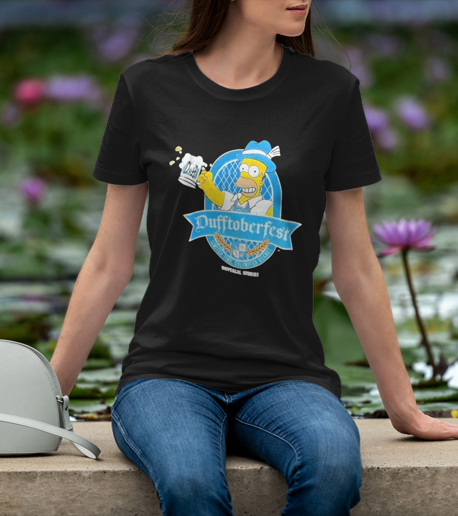Simpsons Homer Dufftoberfest Universal Studios Unlimited Time Unlimited Regret T-Shirt