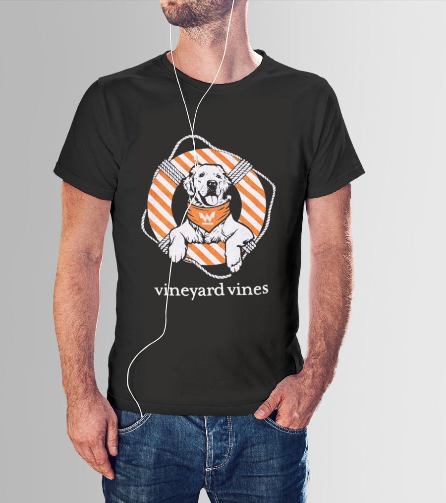 Vineyard Vines Golden Retriever Life Preserver T-Shirt