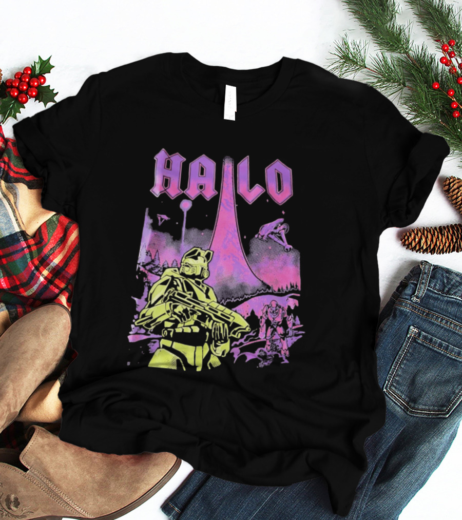 Halo Master Chief Retro Gaming Xbox T-Shirt