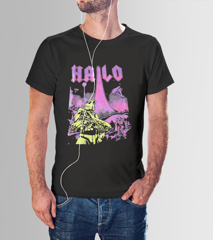 Halo Master Chief Retro Gaming Xbox T-Shirt