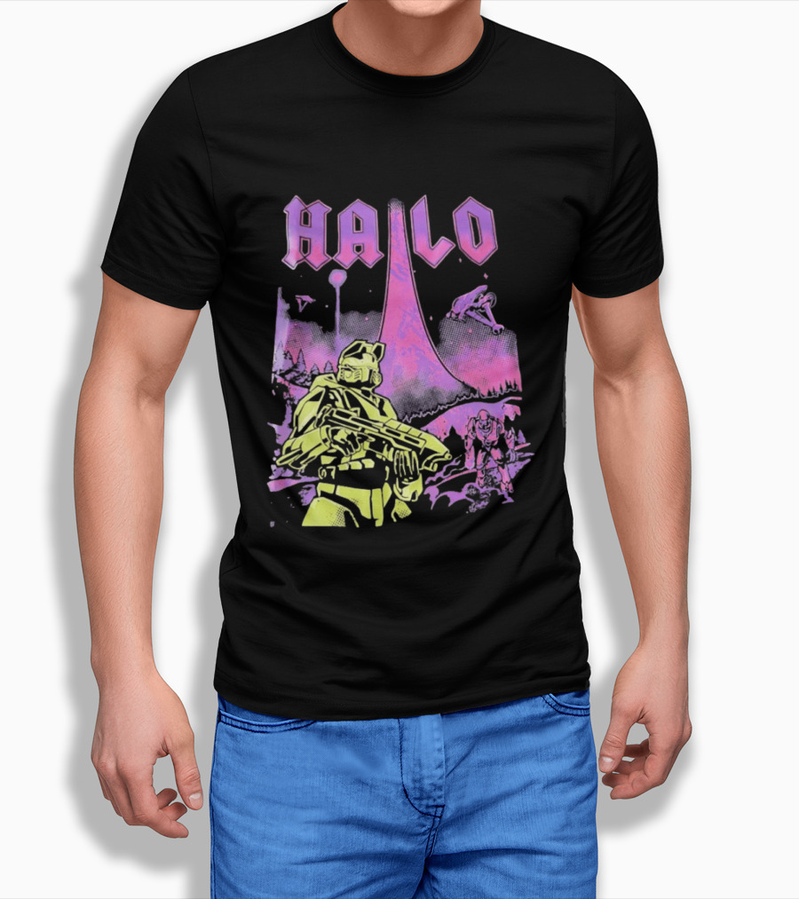 Halo Master Chief Retro Gaming Xbox T-Shirt