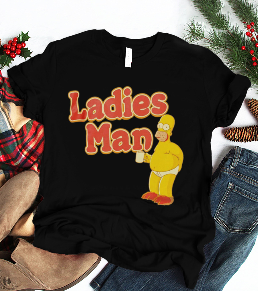 Ladies Man Homer Simpson The Simpsons Cartoon T-Shirt