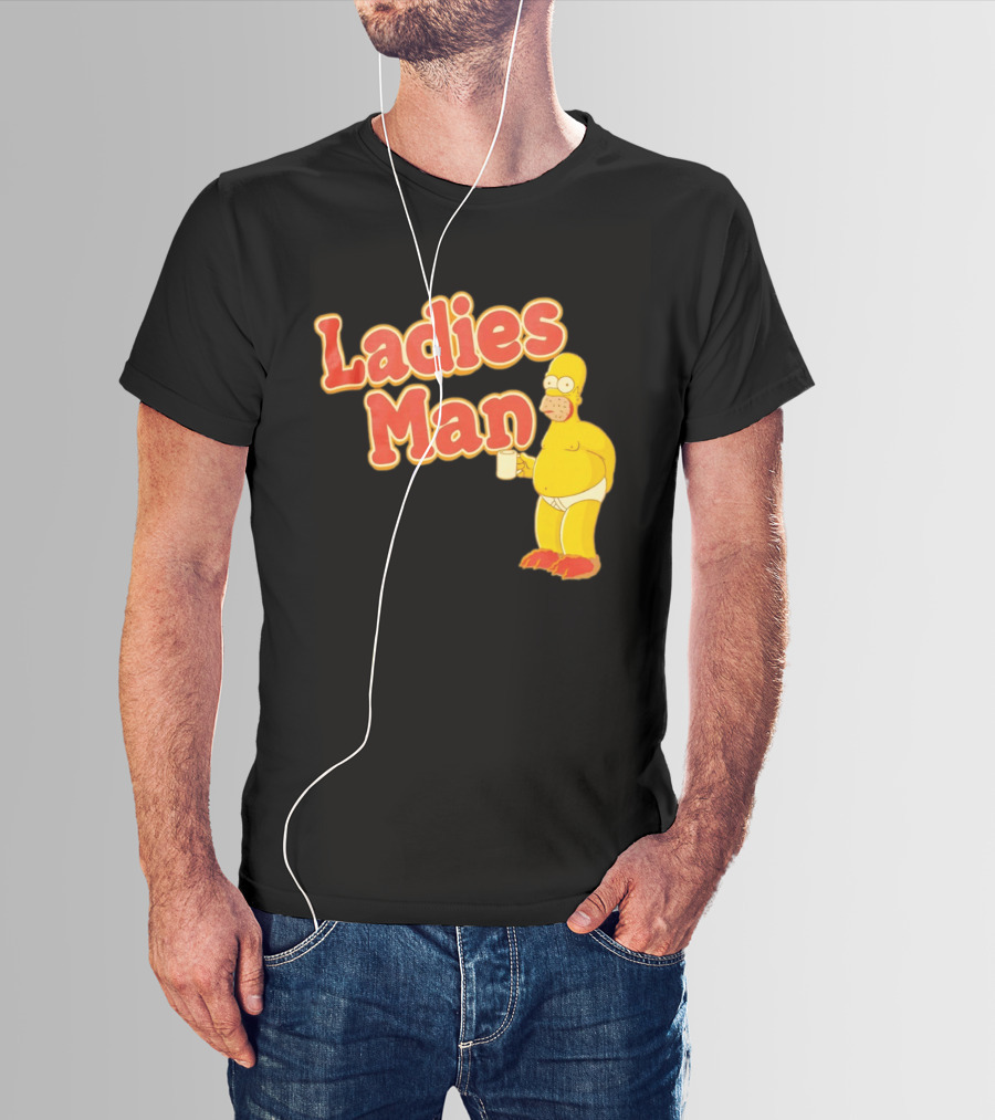 Ladies Man Homer Simpson The Simpsons Cartoon T-Shirt