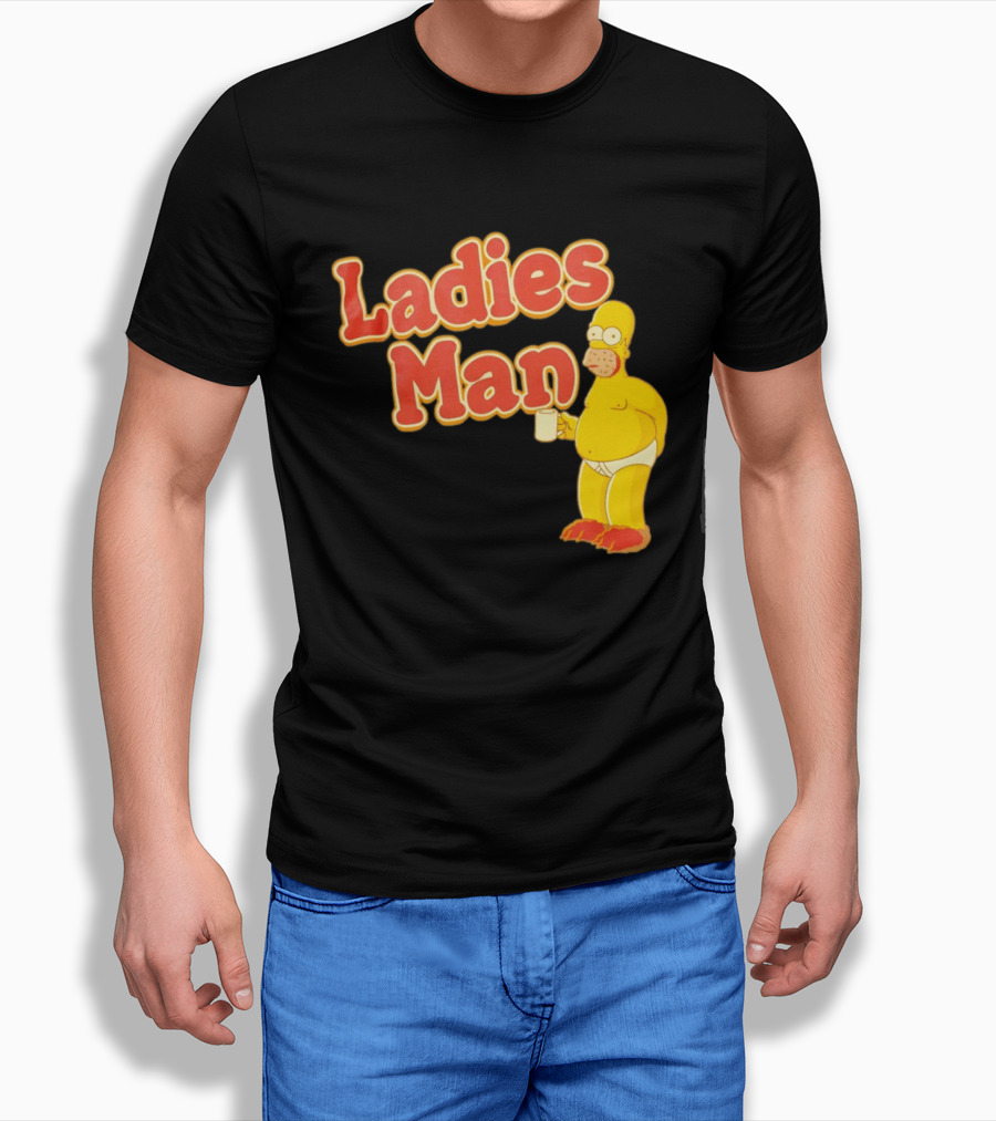 Ladies Man Homer Simpson The Simpsons Cartoon T-Shirt