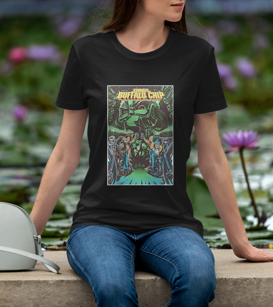 Sturgis Buffalo Chip The Best Party Anywhere Motorcycle Event Darth Vader Mashup T-Shirt