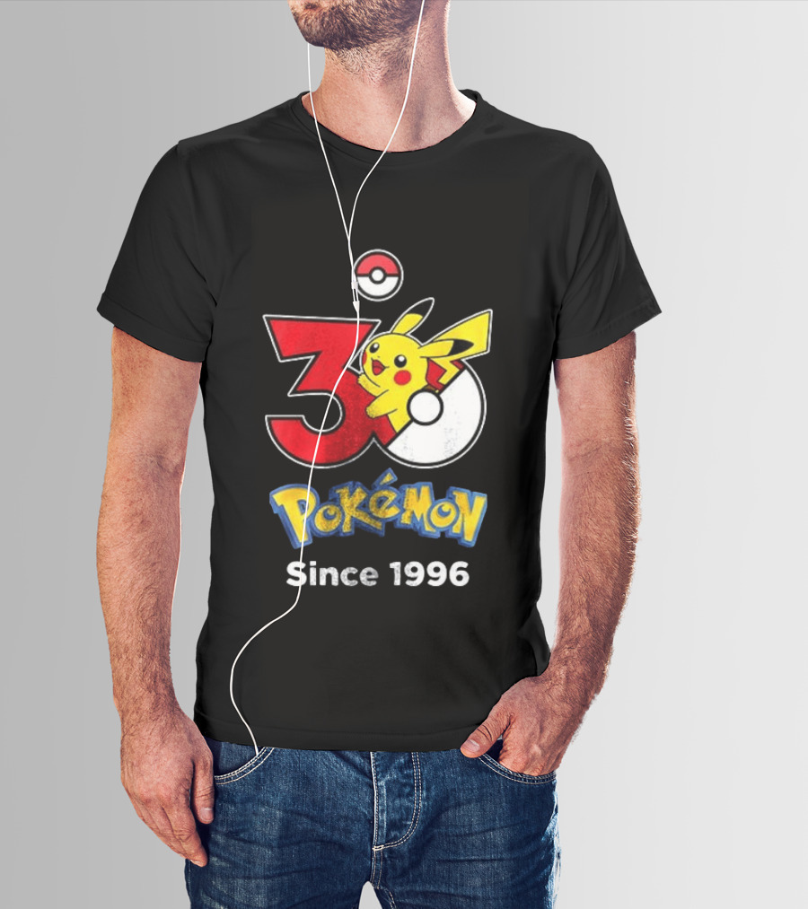 Tampa Bay Buccaneers X Pokemon 30th Anniversary Pikachu Since 1996 Celebration T-Shirt