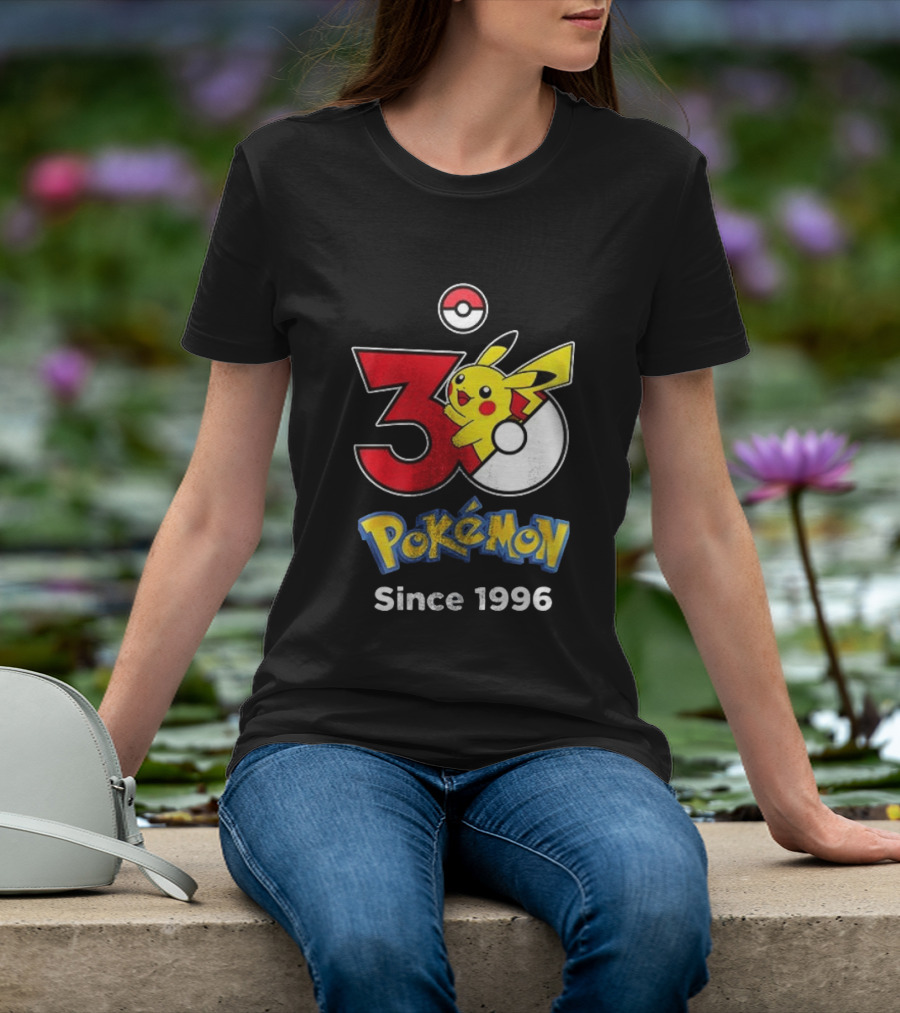 Tampa Bay Buccaneers X Pokemon 30th Anniversary Pikachu Since 1996 Celebration T-Shirt