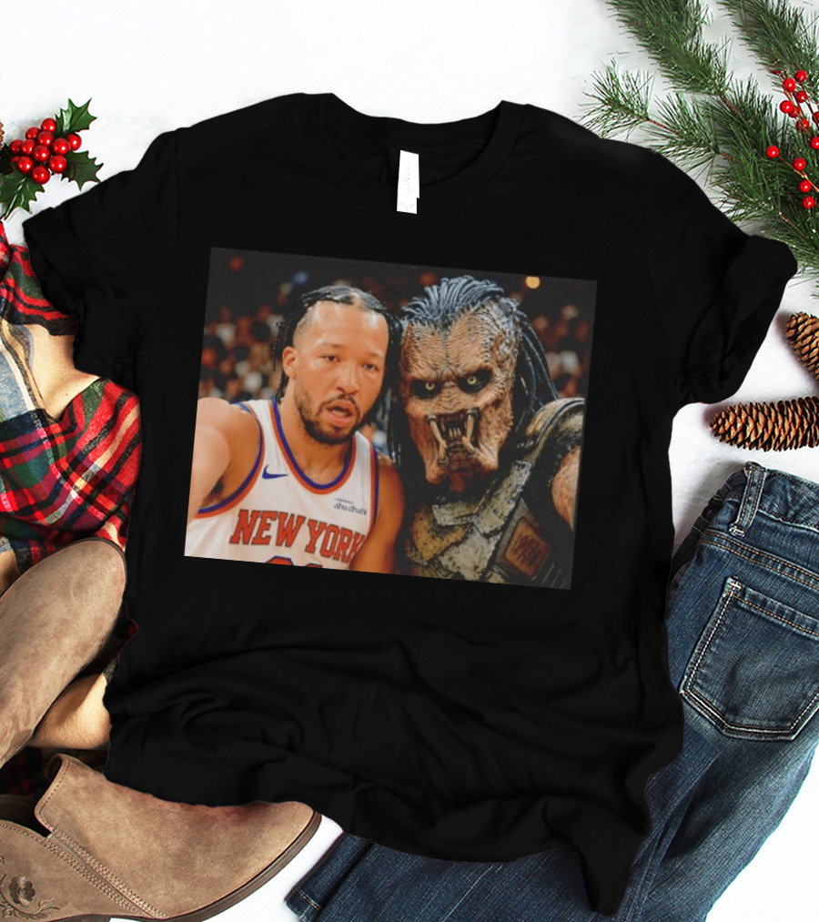 New York Knicks Jalen Brunson And Predator Basketball Encounter T-Shirt