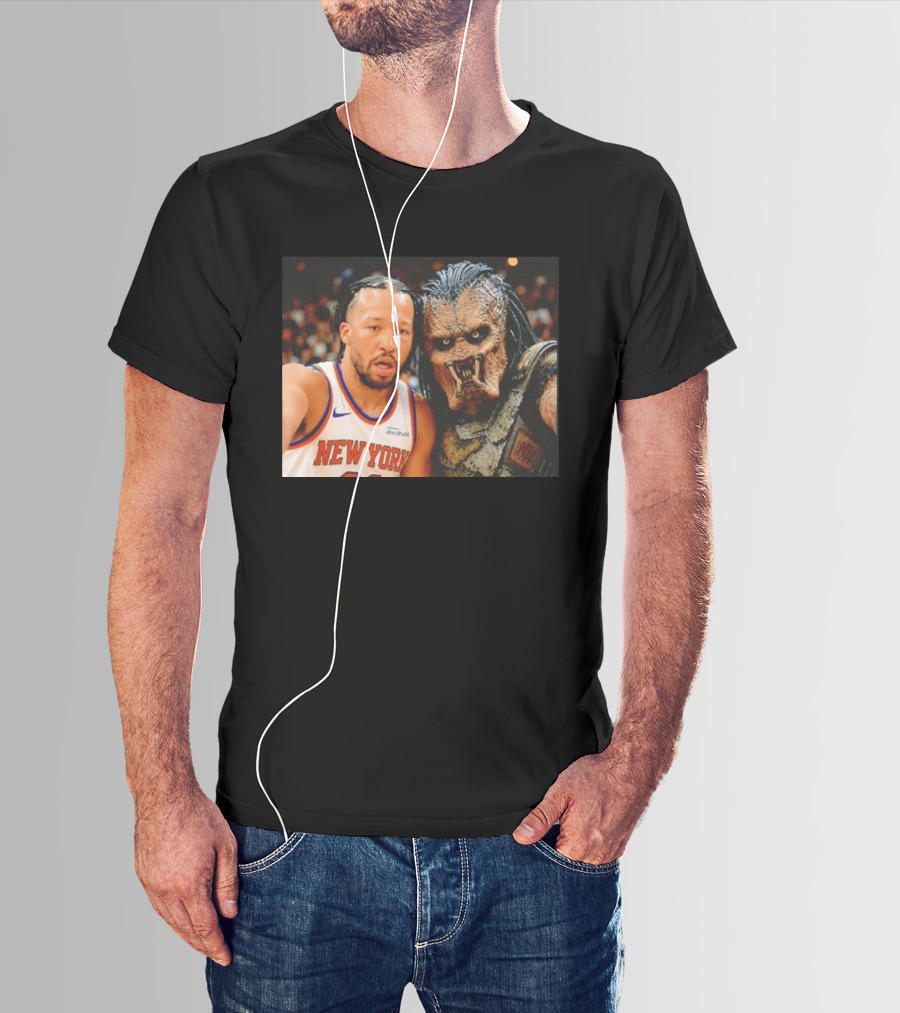 New York Knicks Jalen Brunson And Predator Basketball Encounter T-Shirt