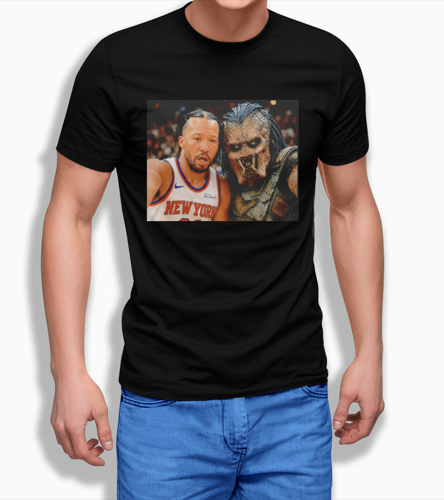 New York Knicks Jalen Brunson And Predator Basketball Encounter T-Shirt