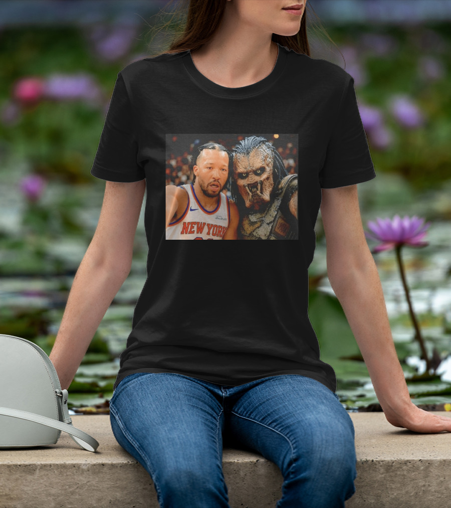 New York Knicks Jalen Brunson And Predator Basketball Encounter T-Shirt