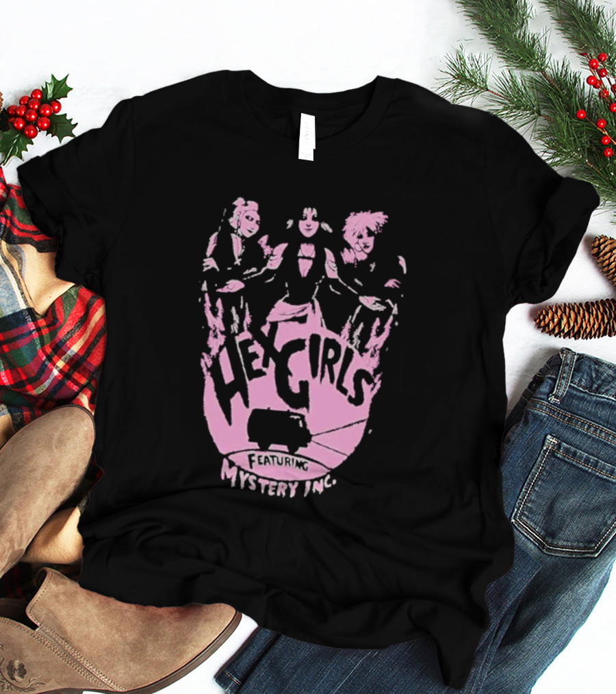 Hex Girls Featuring Mystery Inc Rock Band Collaboration T-Shirt