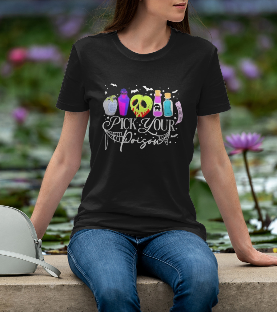 Disney Villains Pick Your Poison Halloween Potion Bottles T-Shirt