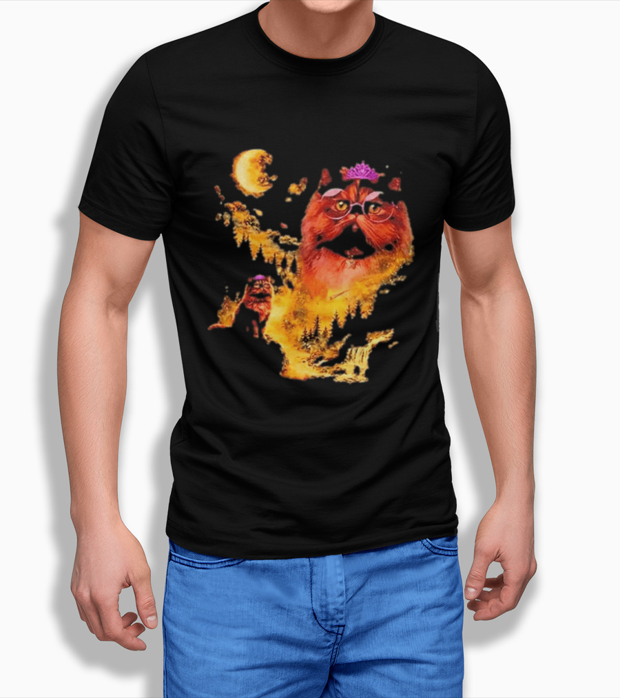 Princess Donut Cat Lover Moon Fantasy T-Shirt