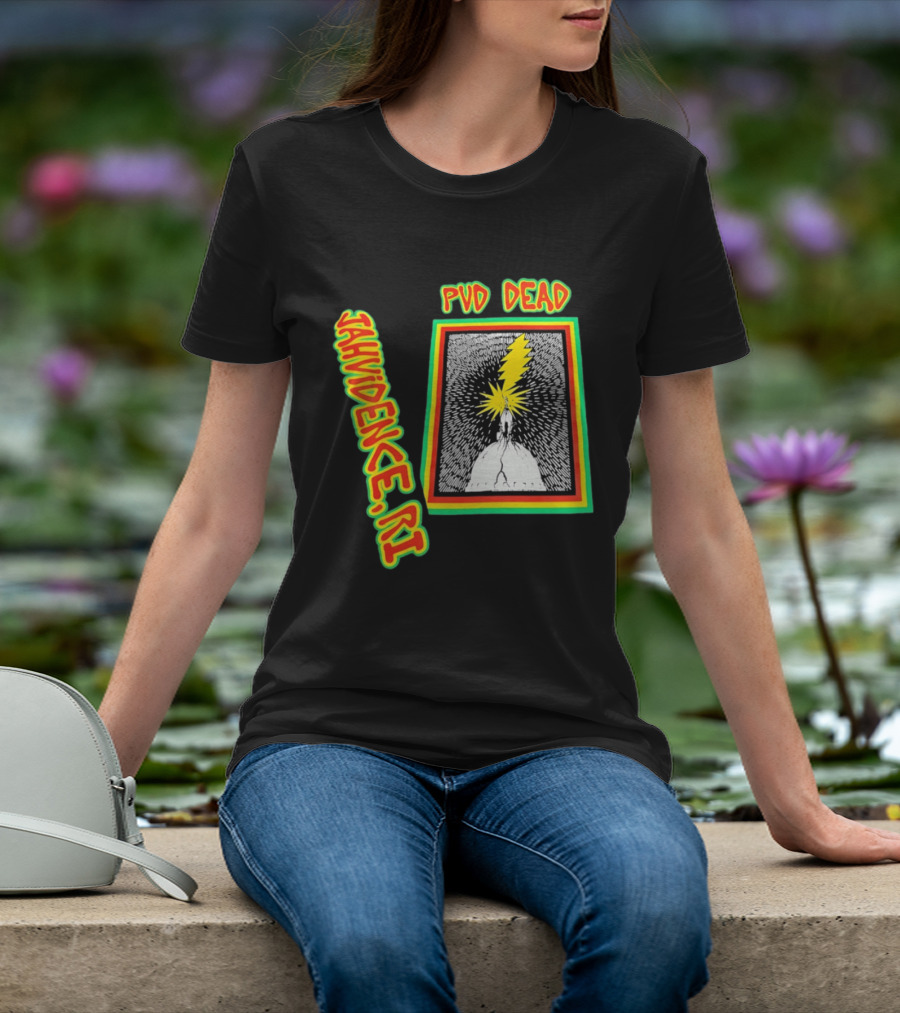 PVD Dead Jahvidence RI Providence Graphic Lightning Bolt T-Shirt