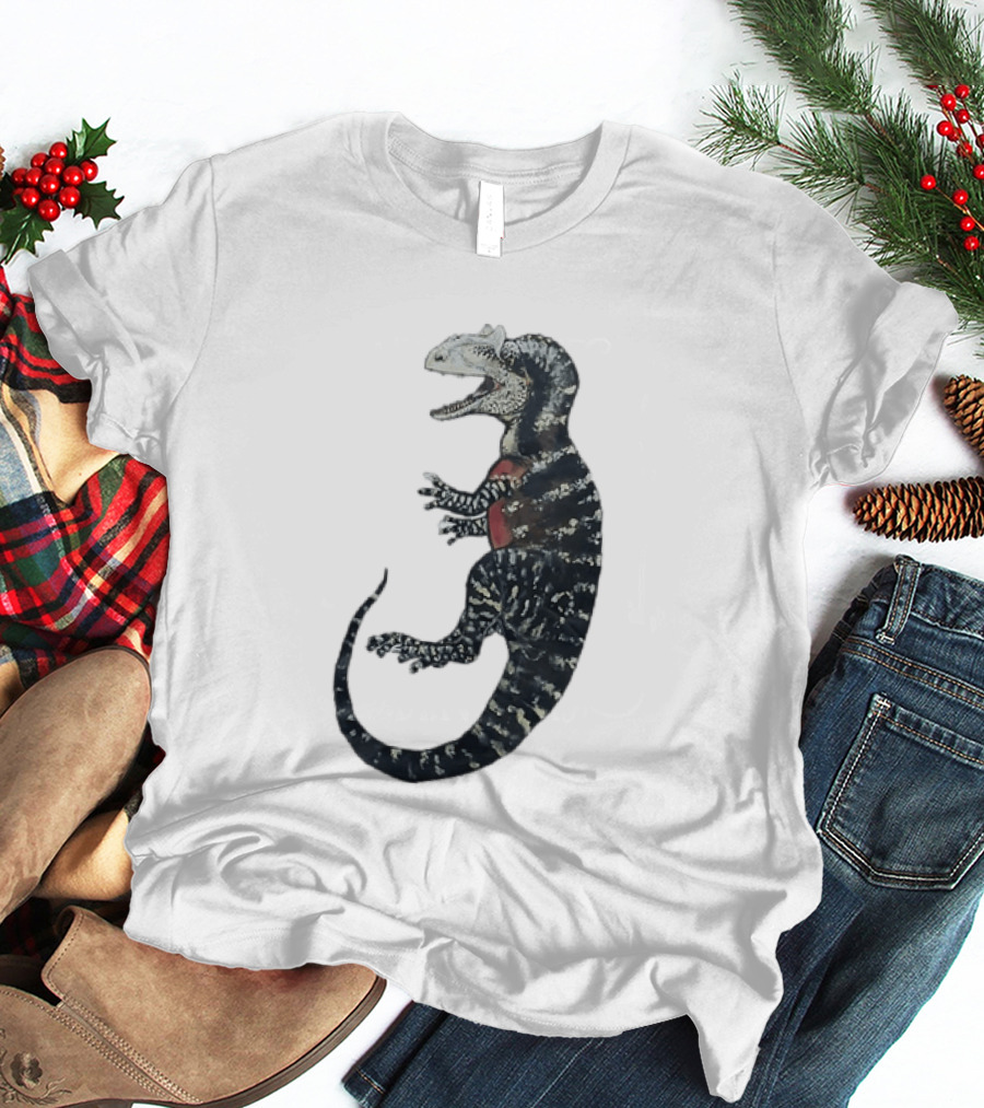 Allosaurus Dinosaur Prehistoric Paleontology Detailed Fossil T-Shirt