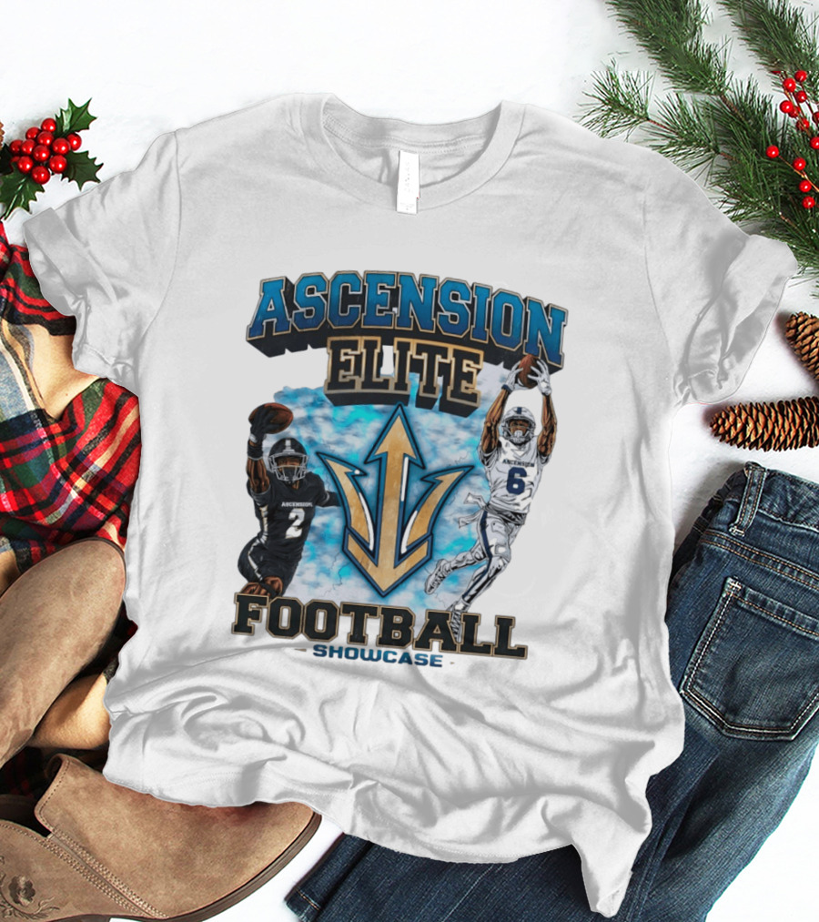 Ascension Elite Football Players 2 And 6 Showcase Sky Clouds T-Shirt