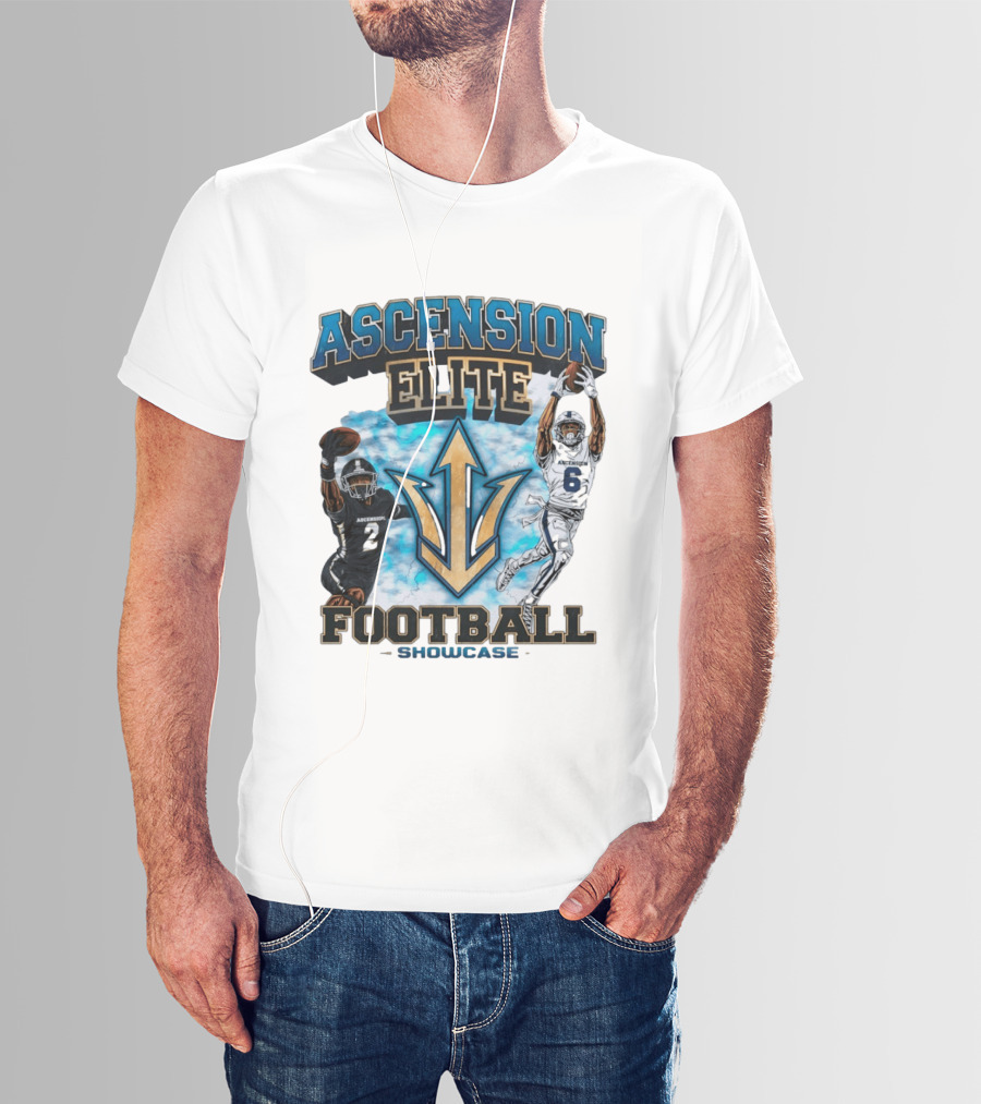 Ascension Elite Football Players 2 And 6 Showcase Sky Clouds T-Shirt