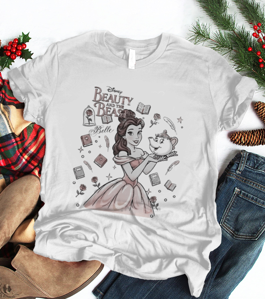 Beauty And The Beast Disney Belle With Mrs Potts T-Shirt