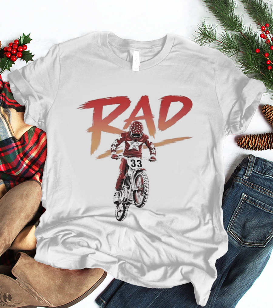 Rad 33 Motocross Rider Dirt Bike Motorcycle Adventure T-Shirt
