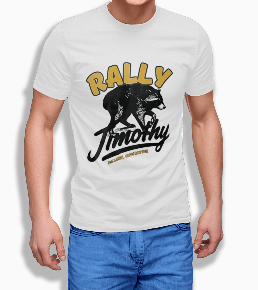 Rally Timothy Ballard Washington Black Raccoon T-Shirt