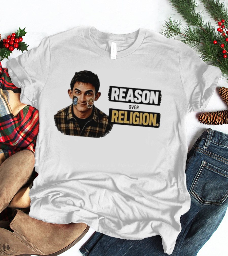 Reason Over Religion Intellectual Message T-Shirt