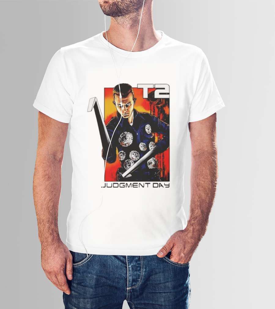 T2 Judgment Day 1000 Iconic Scene T-Shirt