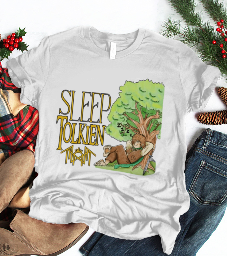 Sleep Tolkien Hobbit Nap Under Tree Fantasy T-Shirt