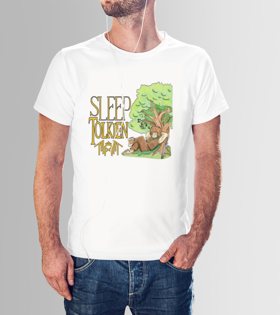 Sleep Tolkien Hobbit Nap Under Tree Fantasy T-Shirt