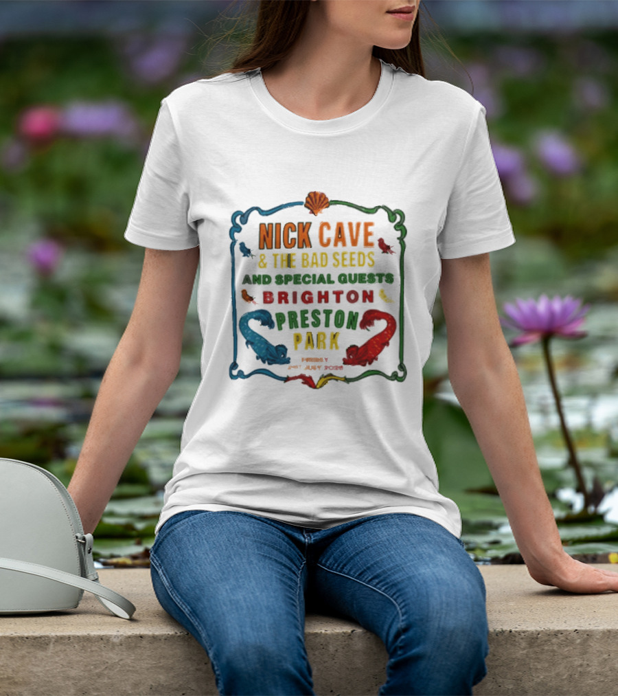 Nick Cave And The Bad Seeds Brighton Preston Park Special Guests July 31 2026 T-Shirt
