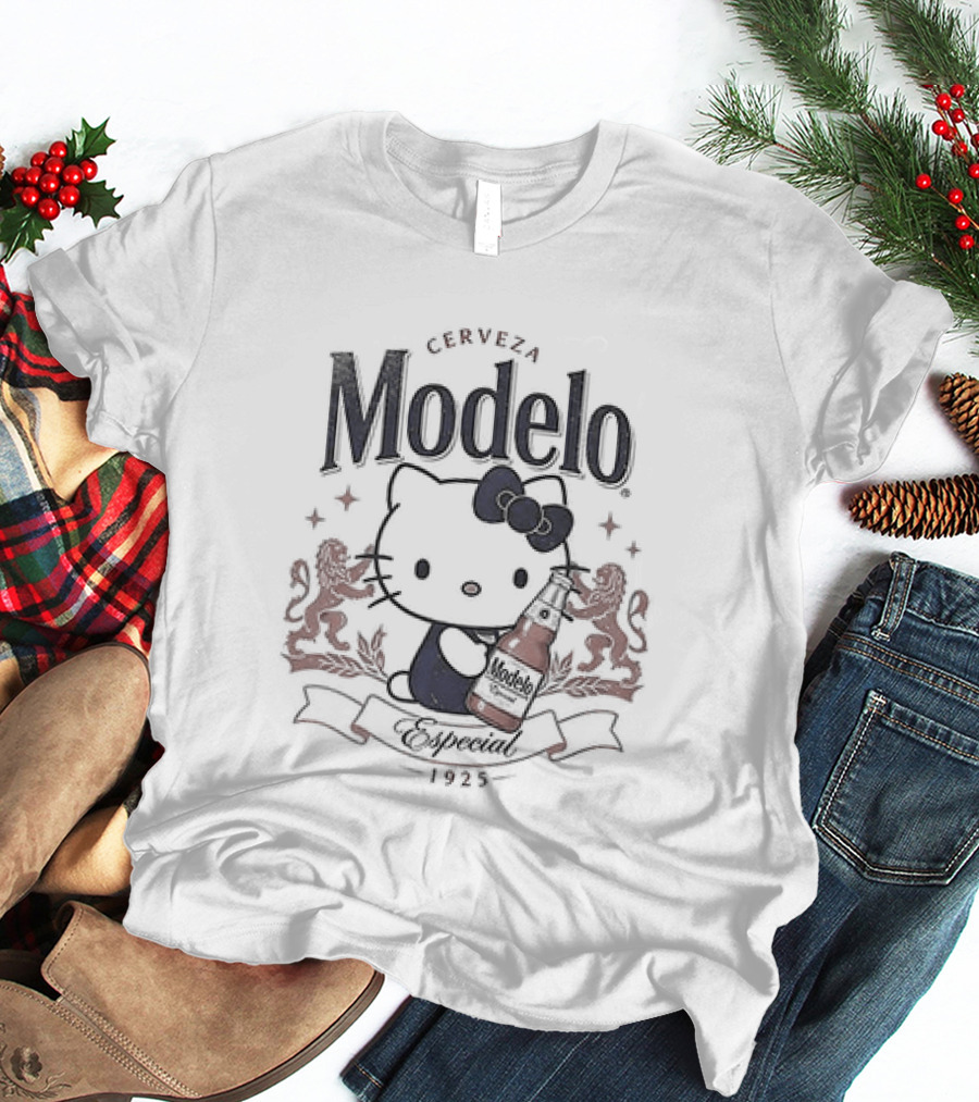 Snoopy X Modelo Especial Peanuts Hello Kitty Crossover Collaboration T-Shirt