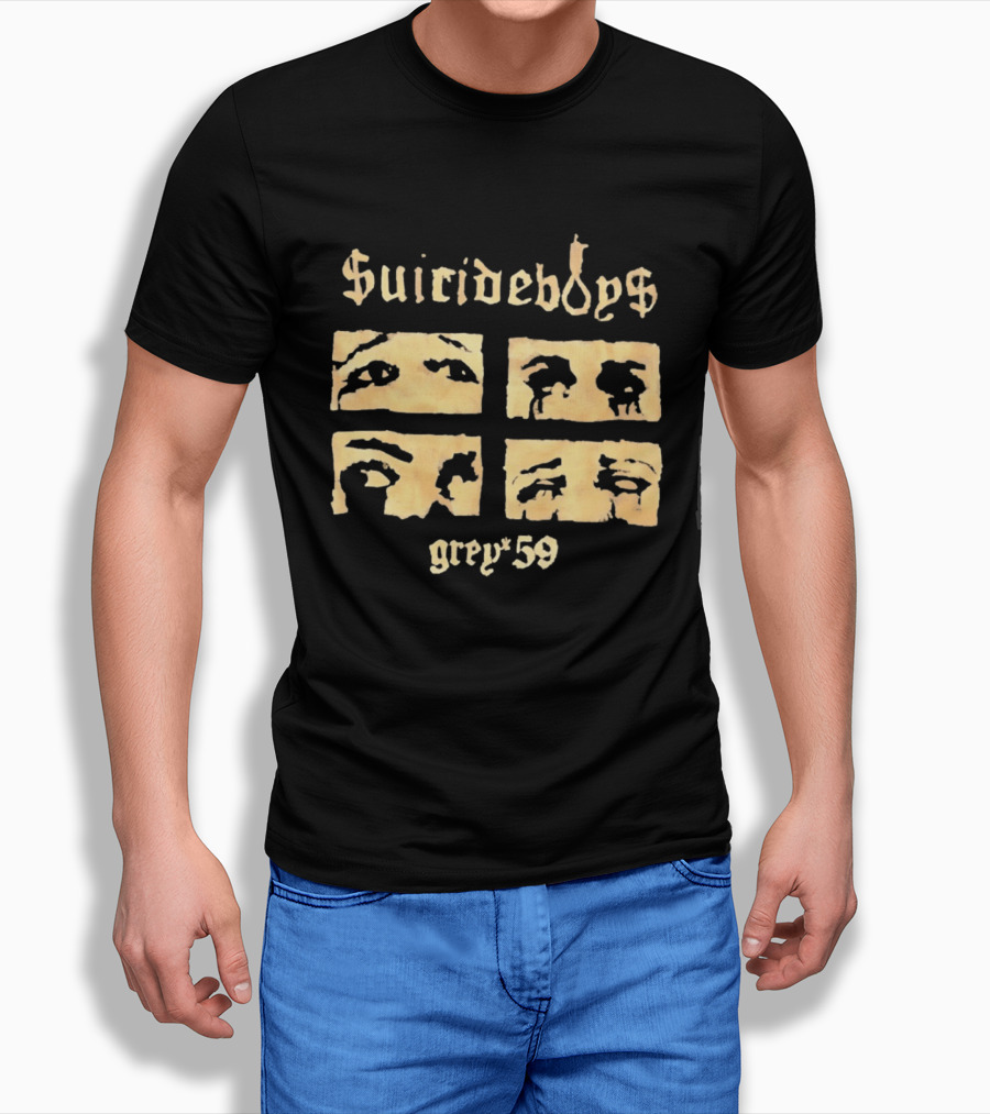 Suicideboys Grey 59 Distressed Eyebrow T-Shirt