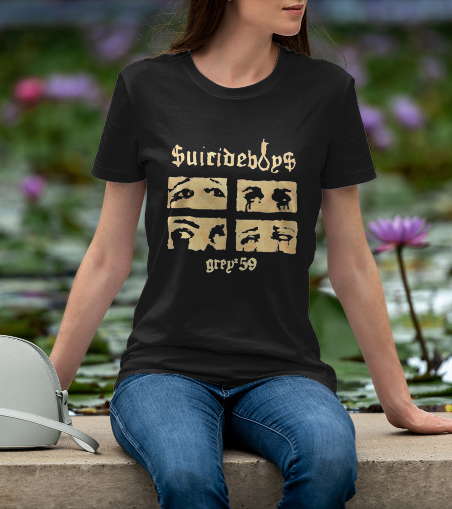 Suicideboys Grey 59 Distressed Eyebrow T-Shirt