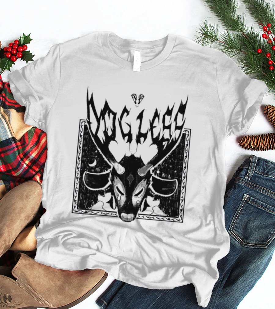 Dog Legs Gothic Skull Artwork Ward Them Off Alternative Rock T-Shirt