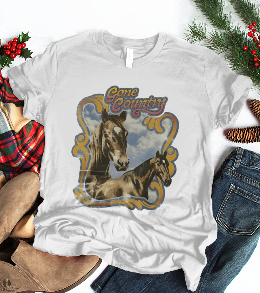Gone Country Horses Levi's Western Equestrian T-Shirt