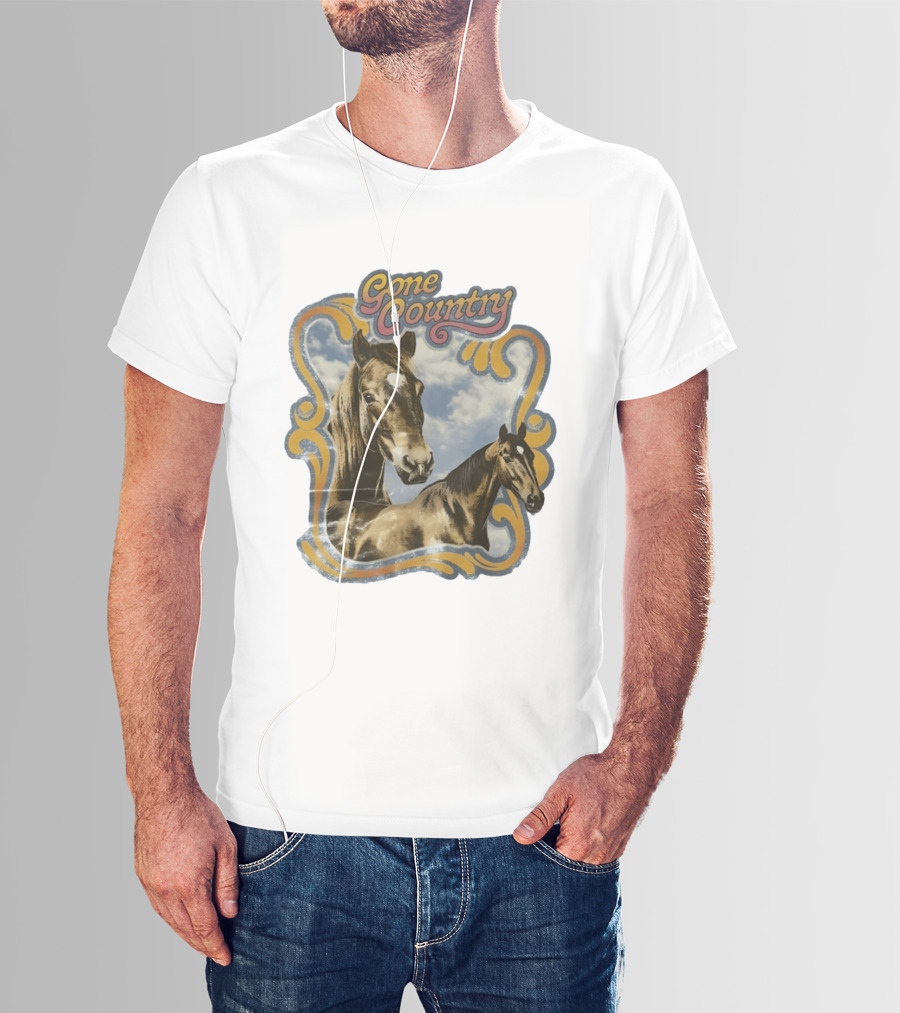 Gone Country Horses Levi's Western Equestrian T-Shirt
