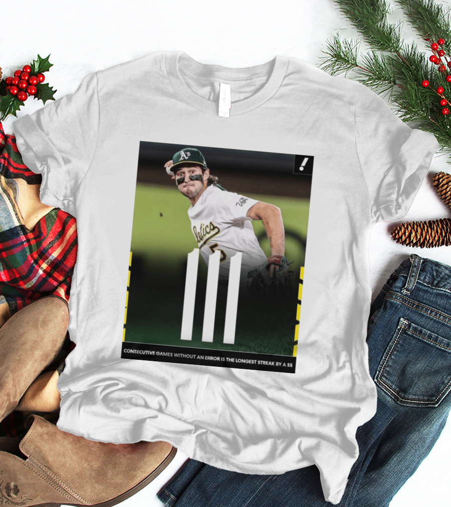 Jacob Wilson Athletics 111 Consecutive Errorless Games Record By Shortstop T-Shirt